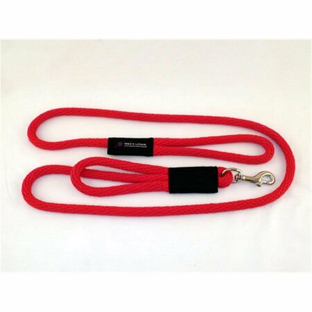 SOFT LINES 2 Handled Sidewalk Safety Dog Snap Leash 0.37 In. Diameter By 10 Ft. - Red SO456453